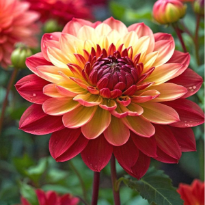 Георгин Оникс Найт купить по цене от 590р. в интернет-магазине «Посадика» с доставкой почтой в в Шенкурске и по всей России – [изображение №1].